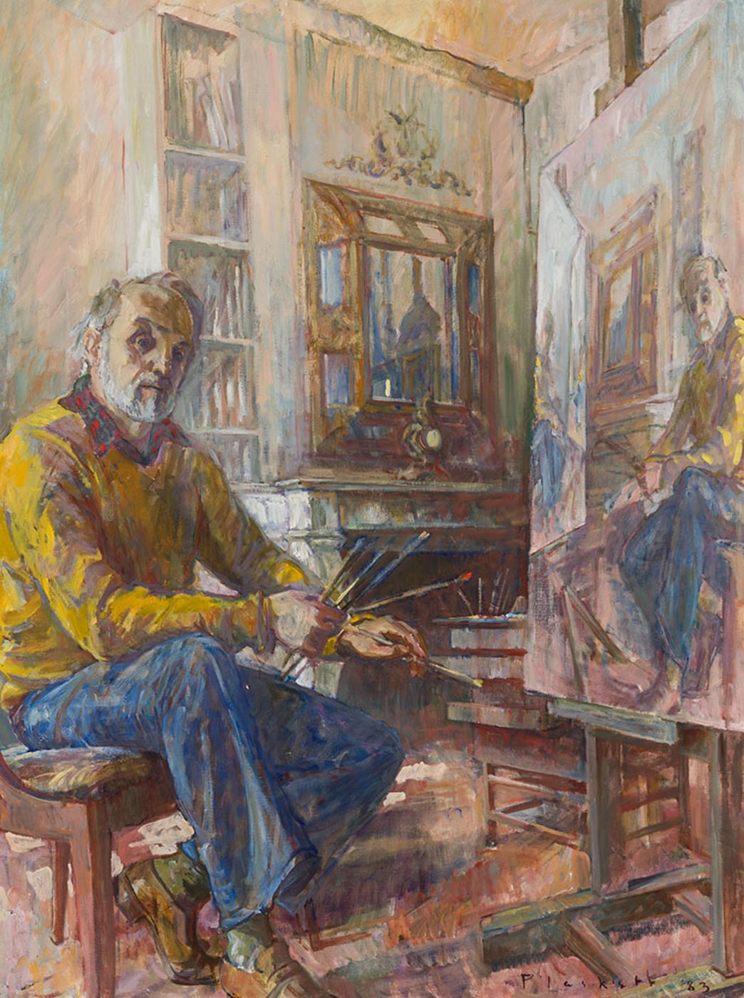 Joseph (Joe) Francis Plaskett (1918-2014) - The Painter Reflecting #1