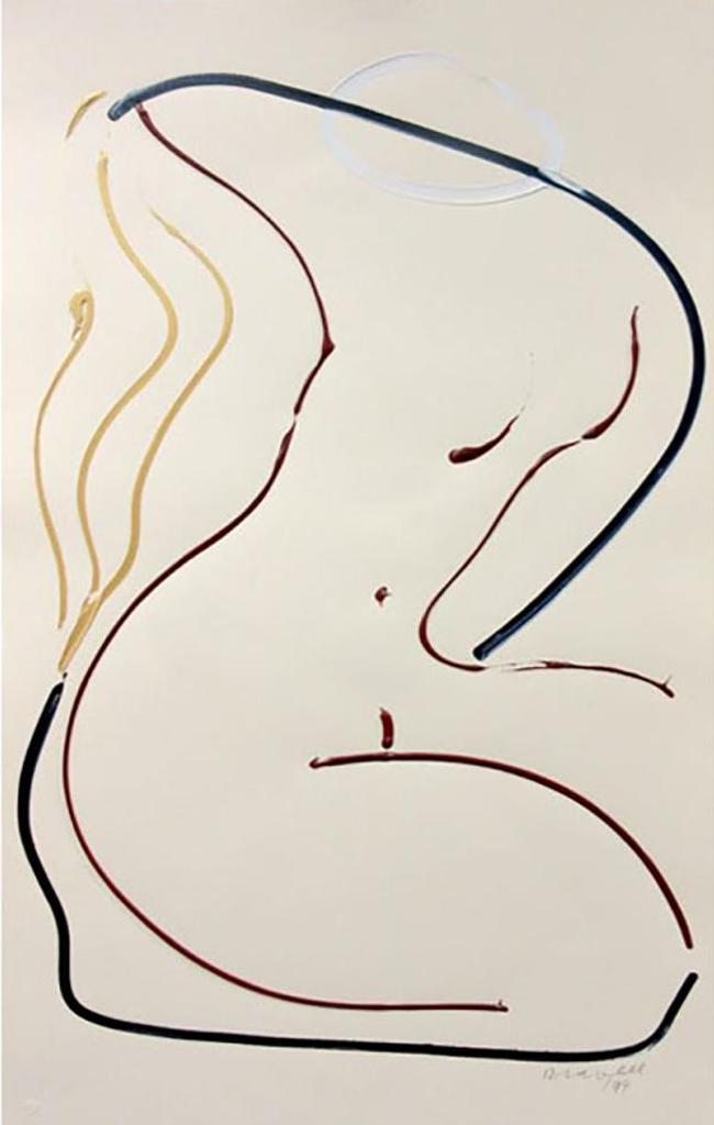 Joseph Drapell (1940) - Untitled (Kneeling Nude)