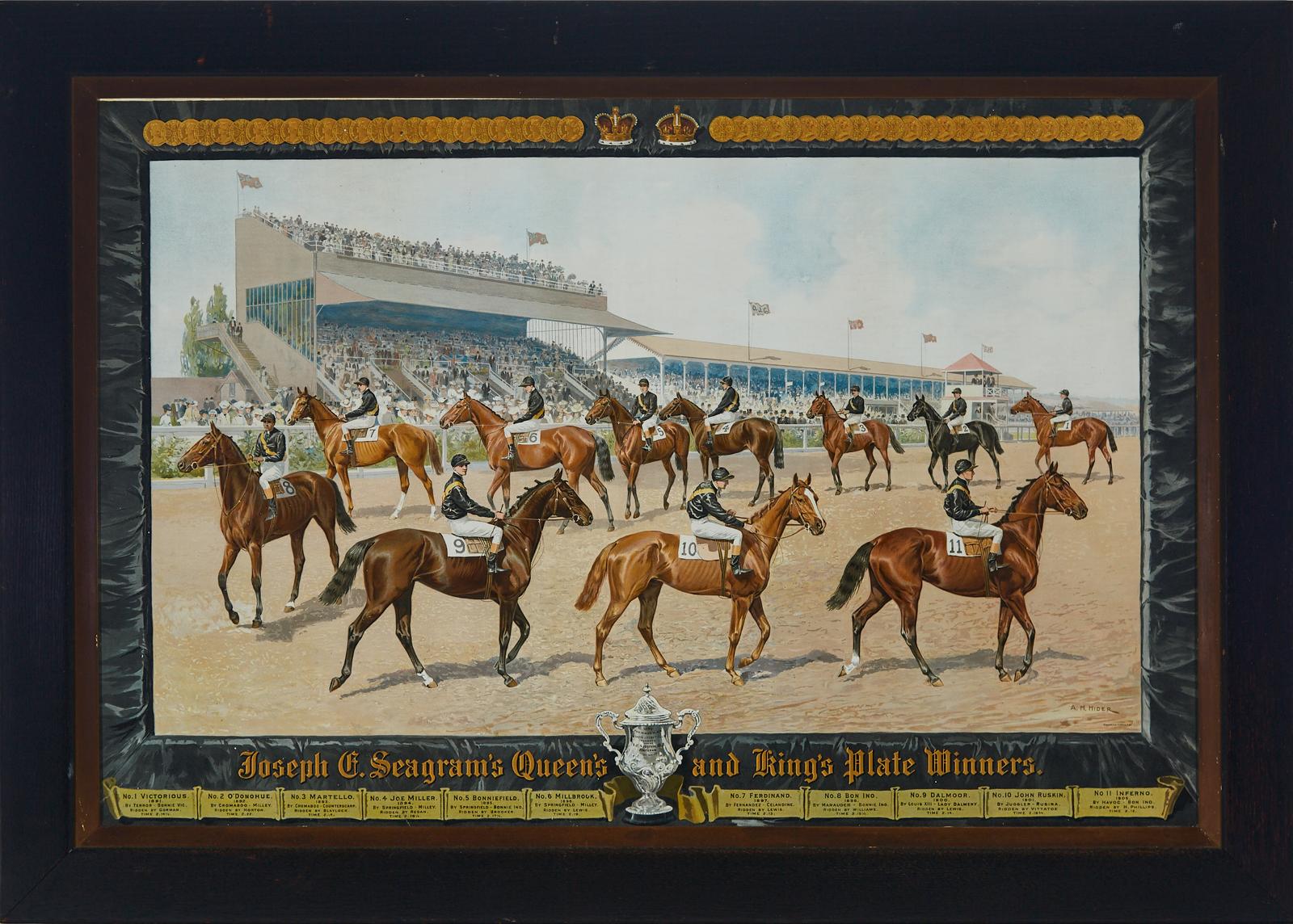 Arthur Henry Hider (1870-1952) - Joseph E. Seagram's Queen's And King's Plate Winners, C.1905