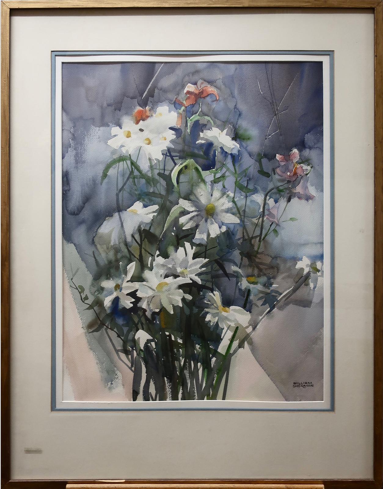 William (Bill) Sherman (1919-2003) - Untitled (Still Life With Daisies)