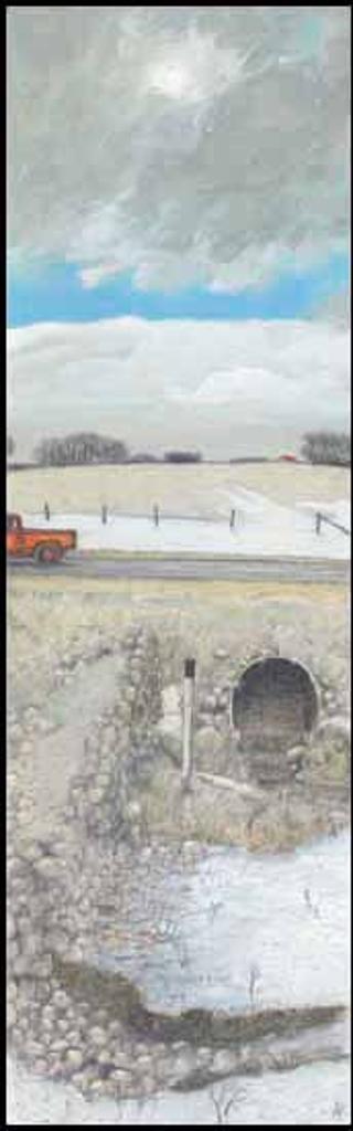 William Kurelek (1927-1977) - Winter's Last Fling, Manitoba