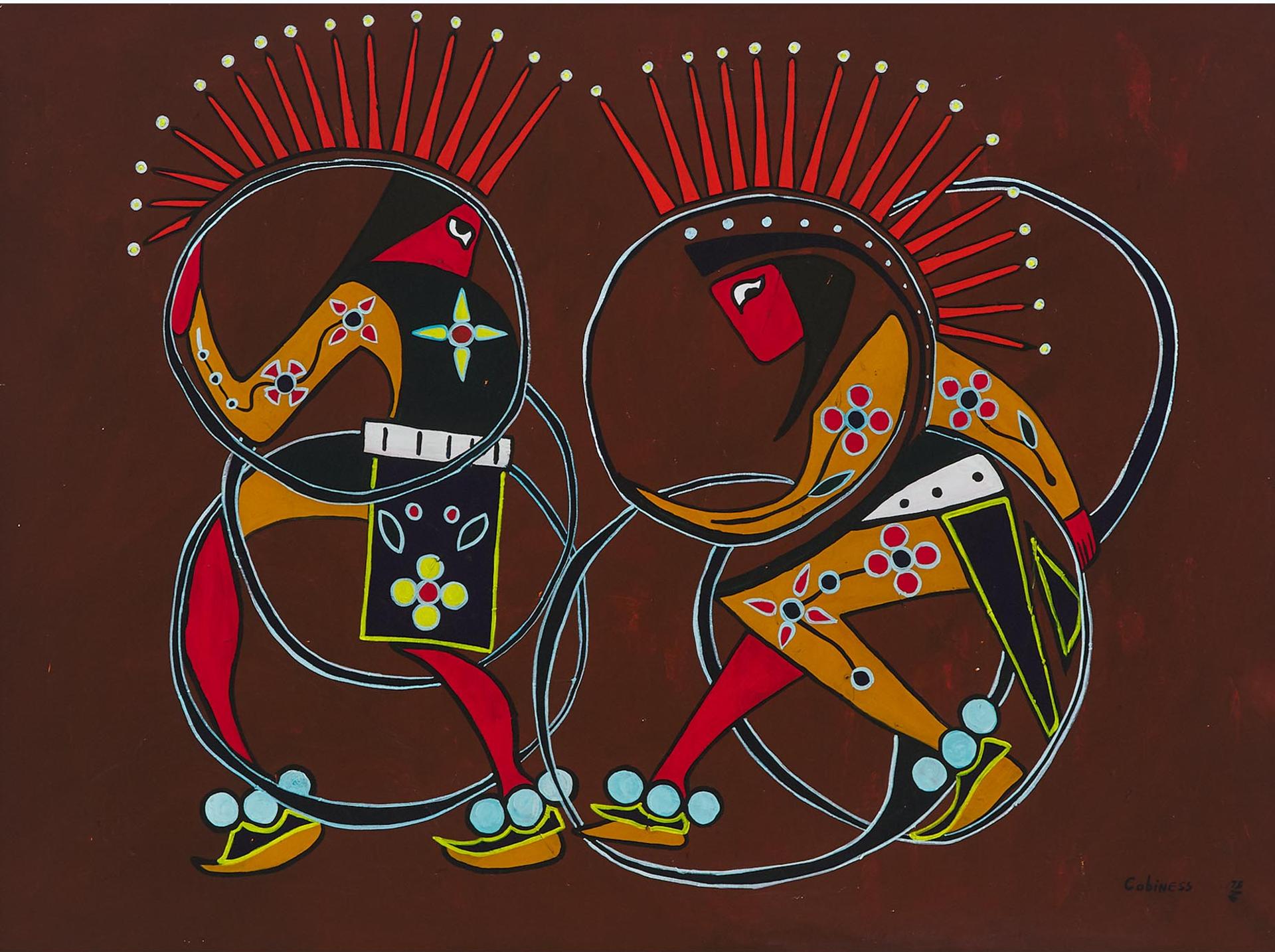 Eddy Cobiness (1933-1996) - Hoop Dancers, 1975