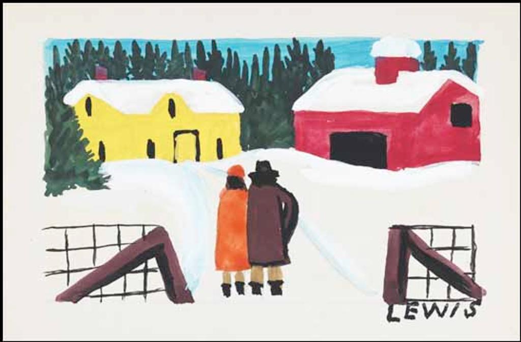 Maud Kathleen Lewis (1903-1970) - Christmas Visit