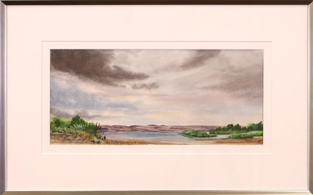 Yvette Simm (1937) - Rain Clouds Over the Bow River