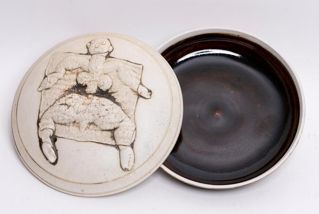 Jack Sures (1934-2018) - Lidded Bowl with Figure