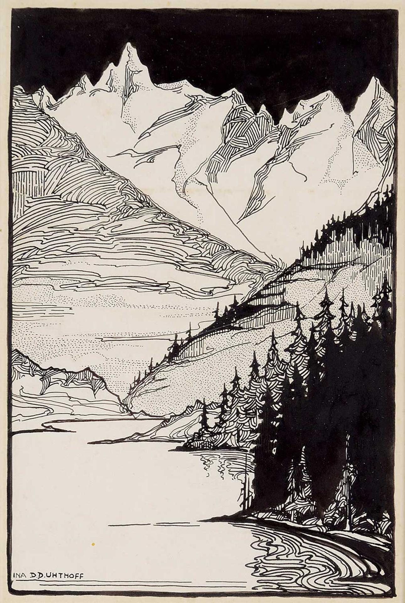 Ina D.D. Uhthoff (1889-1971) - Untitled - Into the Valley