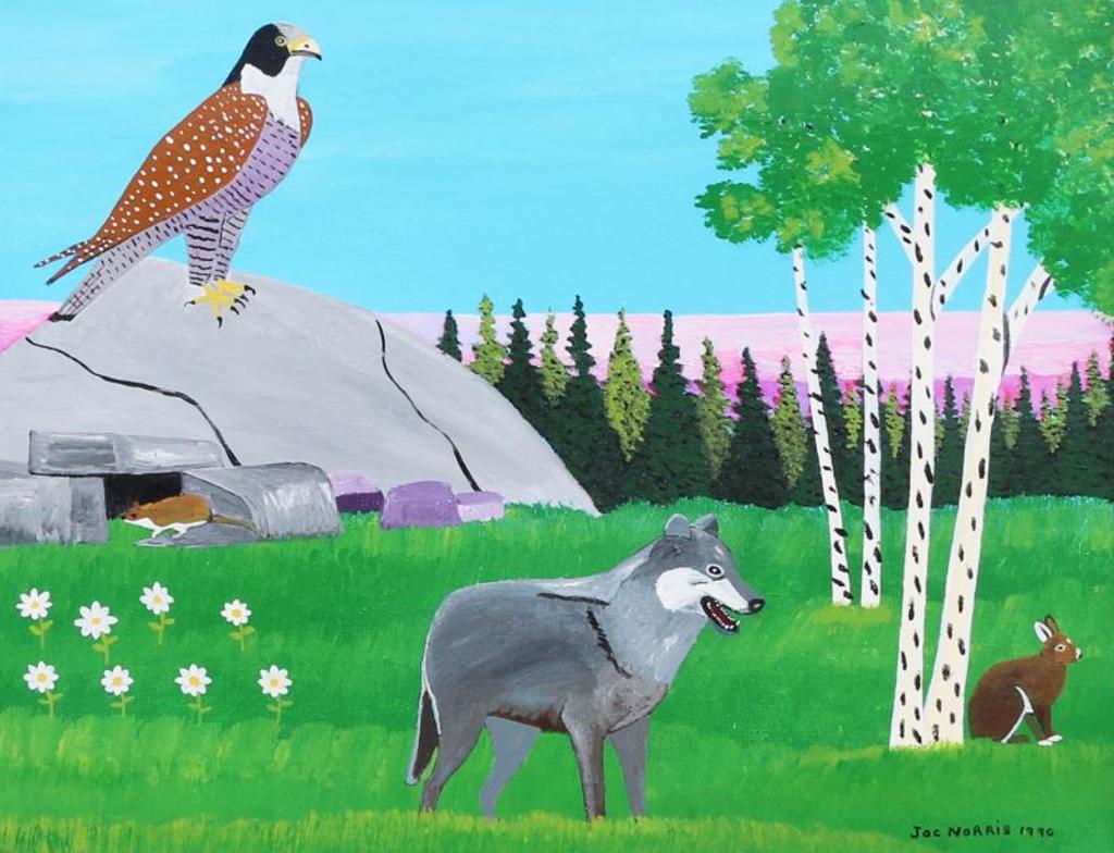 Joe Norris (1925-1996) - Wildlife Scene; 1990