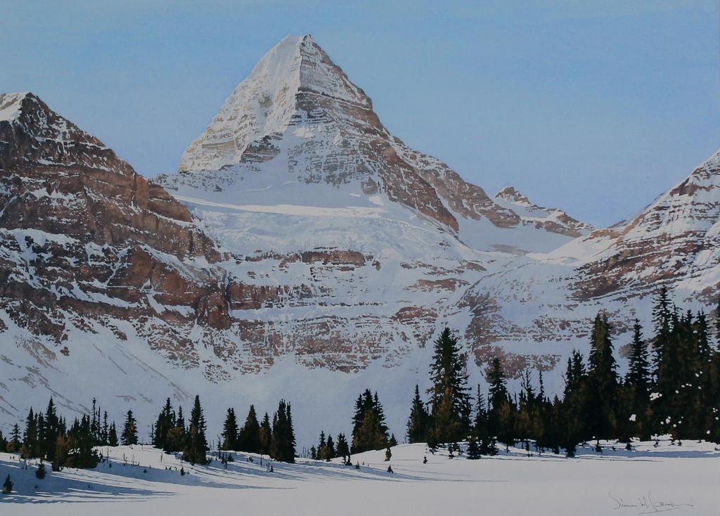 Simon Hielko Camping (1928) - Winter Shadows, Mt. Assiniboia