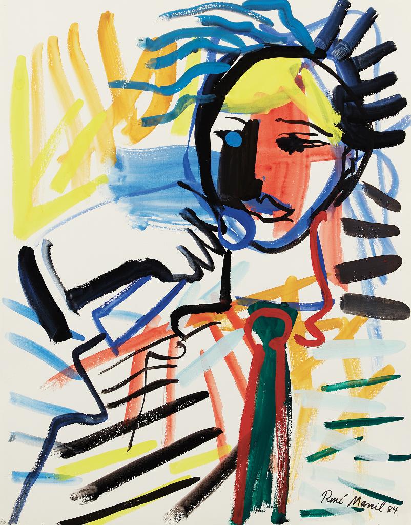 René Marcil (1917-1993) - Abstract Figure