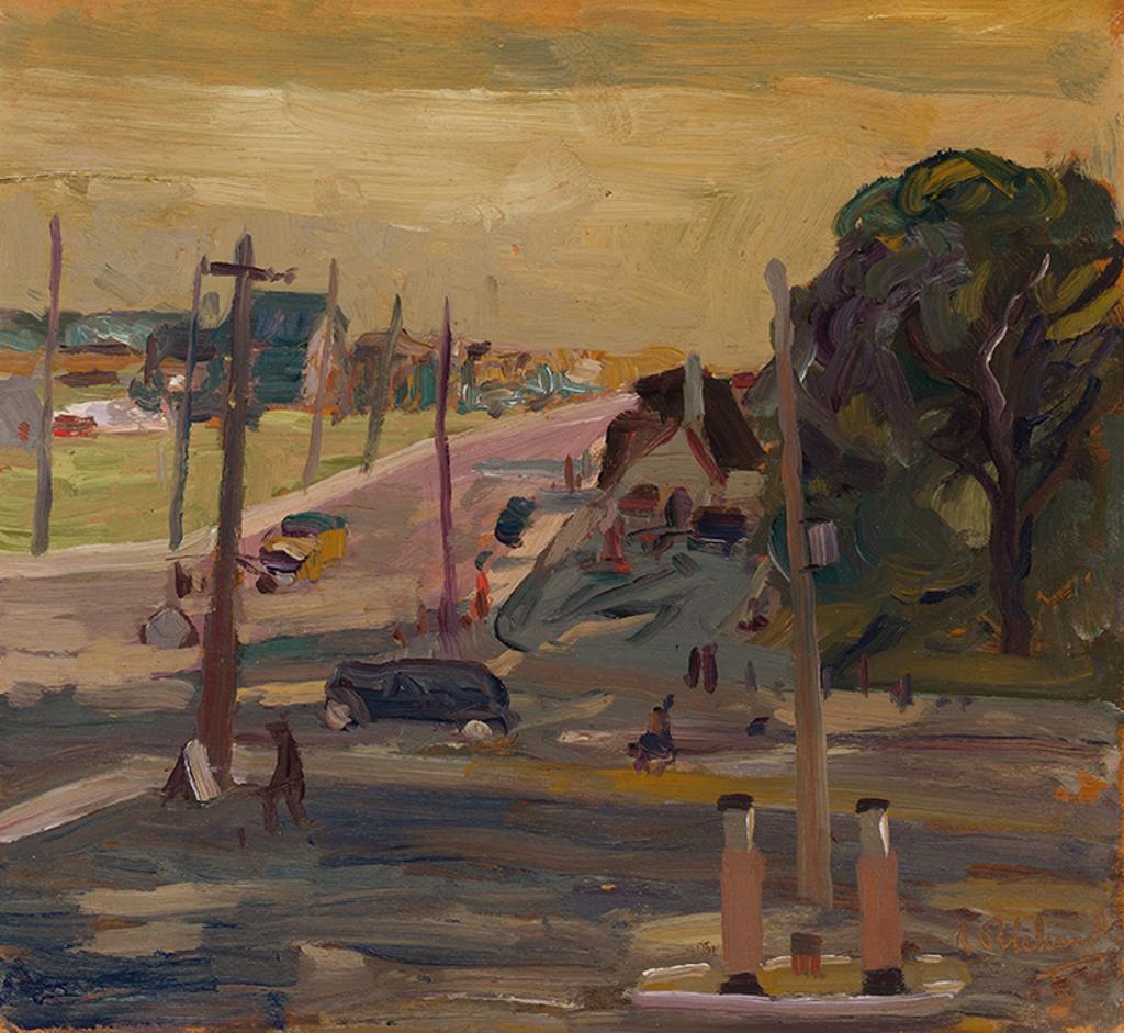 René Jean Richard (1895-1982) - View from Third Floor, 3541 Van Horne Ave.