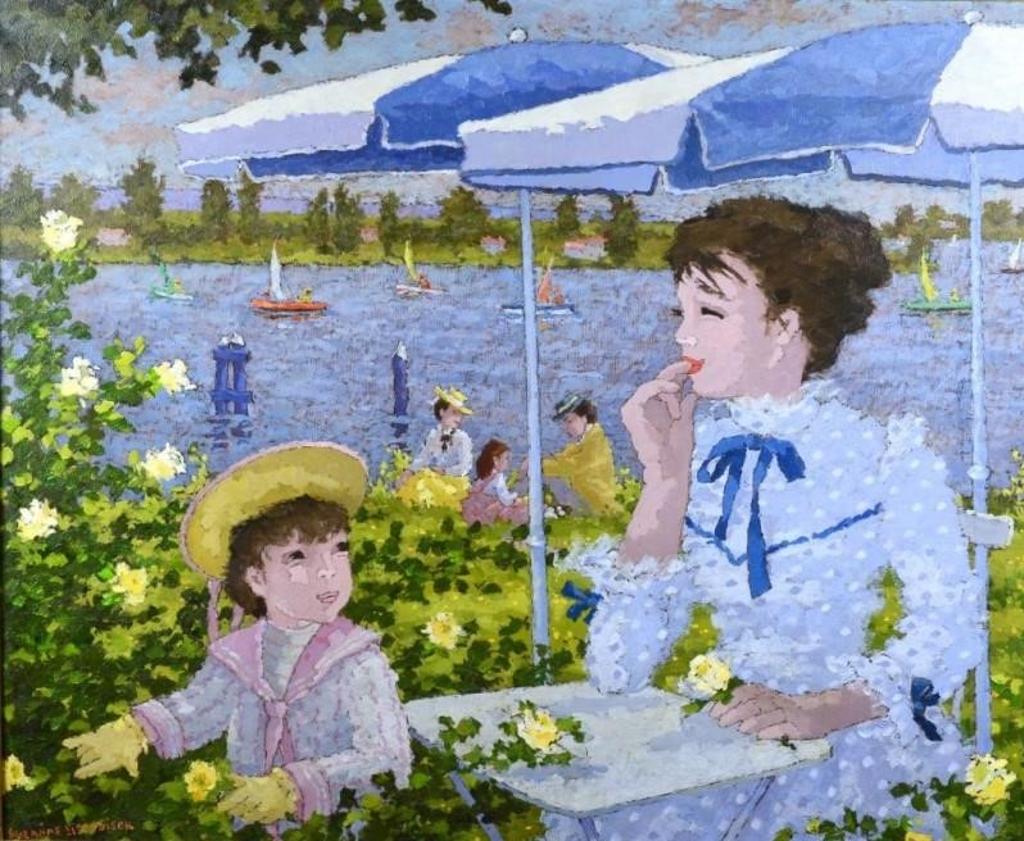 Suzanne Eisendieck (1908-1998) - La Seine a Jumiegnes