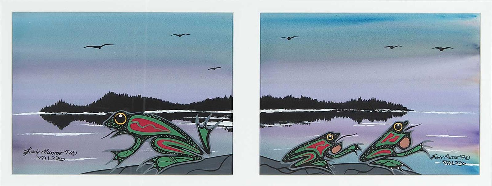 Eddy Munroe (1961) - Untitled - Frogs on the Lily Pond