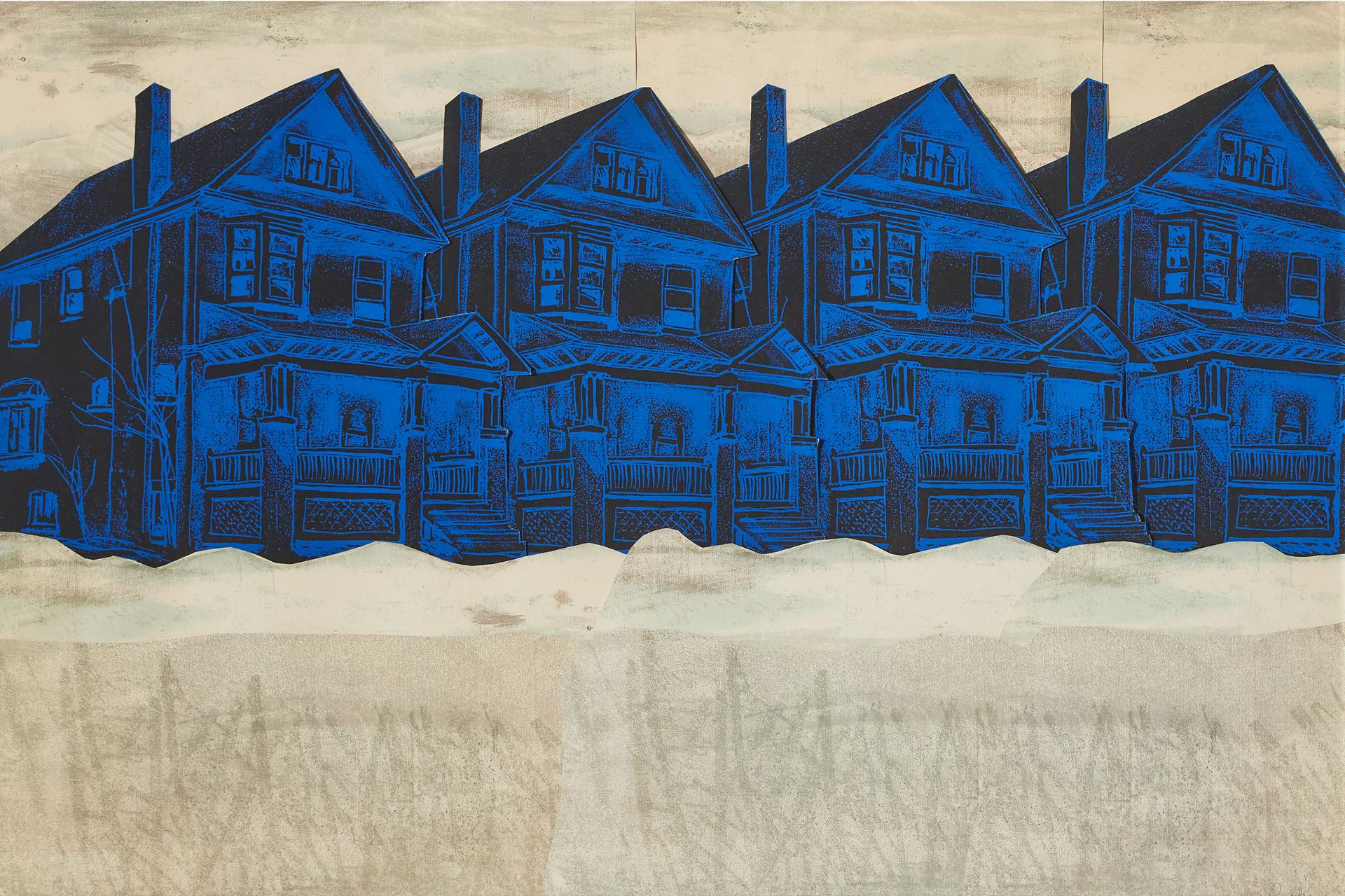 Charles Pachter (1942) - Untitled (Shaw Street), Circa. 1970