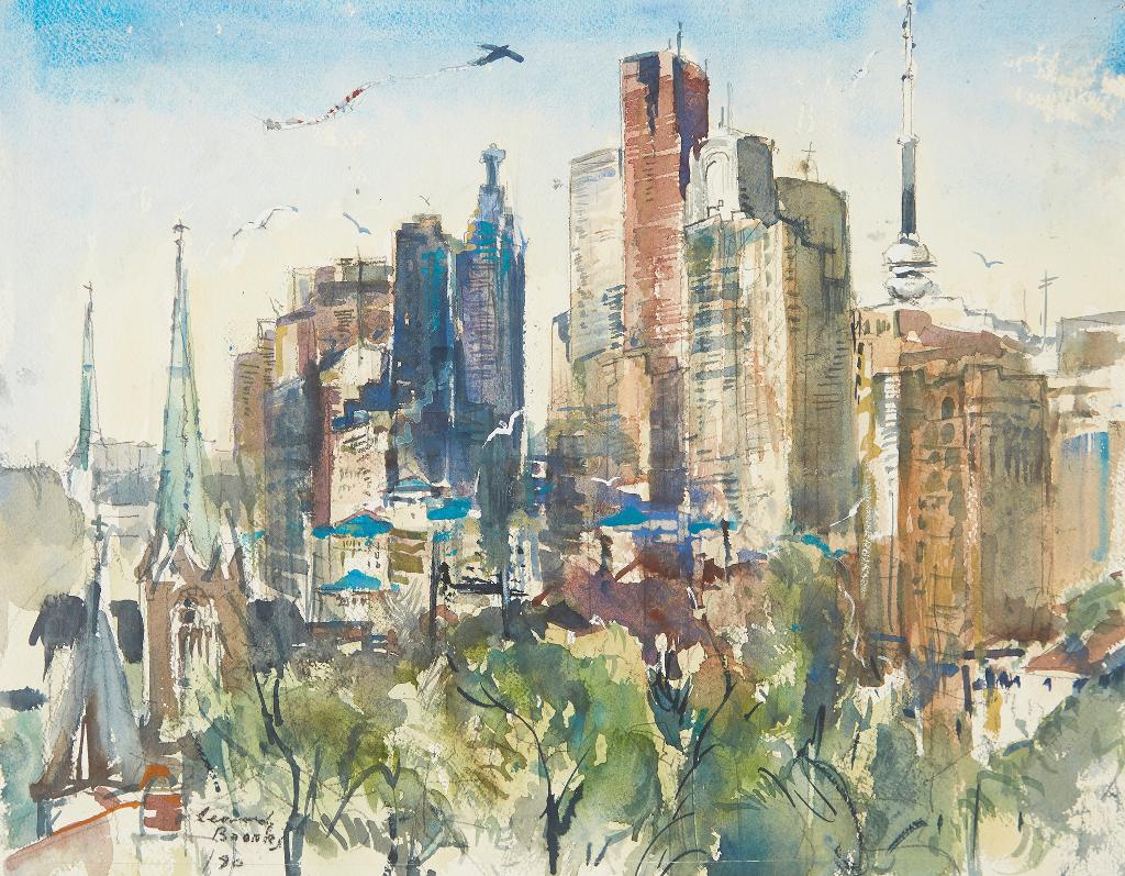 Frank Leonard Brooks (1911-1989) - Toronto- 1992; 3 Spires (2)