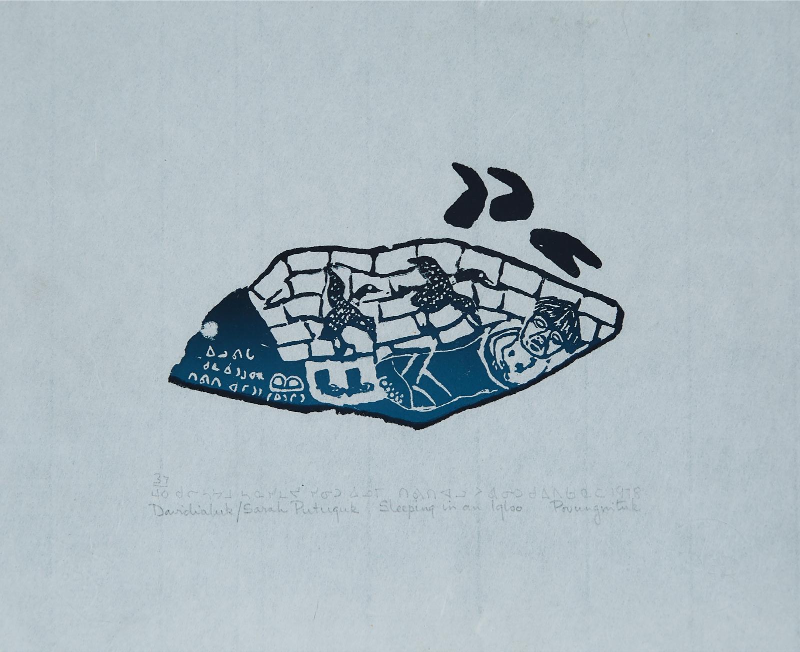 Davidialuk Alasua Amittu (1910-1976) - Sleeping In An Igloo