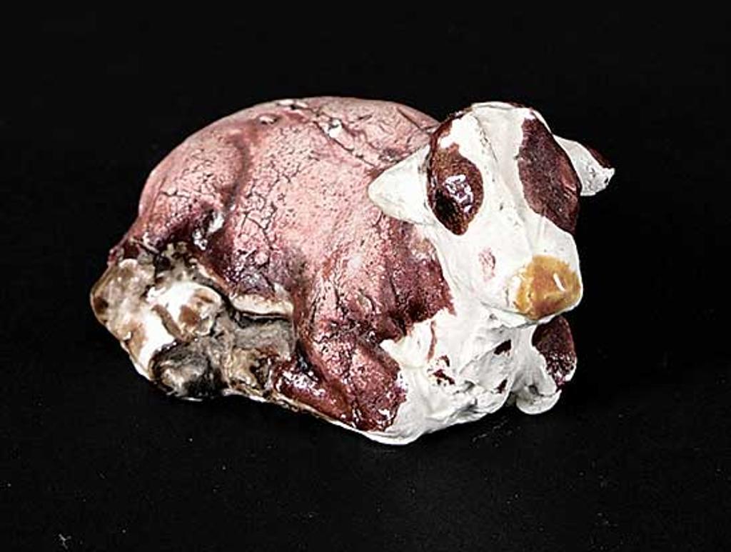 Joseph Hector Yvonne (Joe) Fafard (1942-2019) - Untitled - Tiny Calf with Brown Eyes