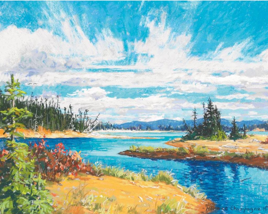 Horace Champagne (1937) - Golden Sandy Shores, Lac Jacques Cartier, Park Des Laurentides, Quebec
