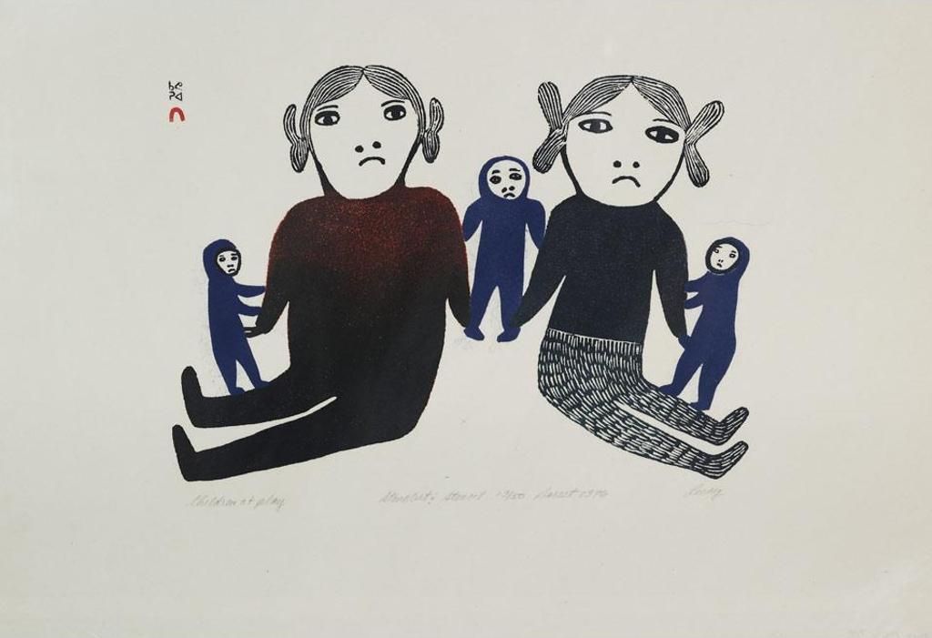 Lucy Qinnuayuak (1915-1982) - Children At Play