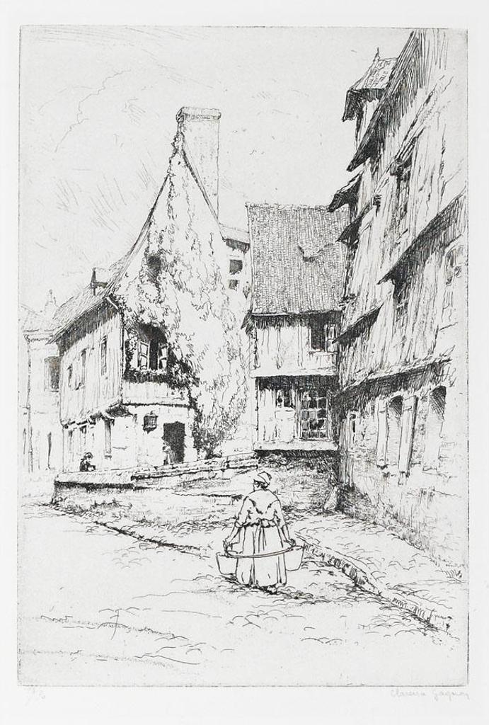 Clarence Alphonse Gagnon (1881-1942) - Une Rue A Candebec