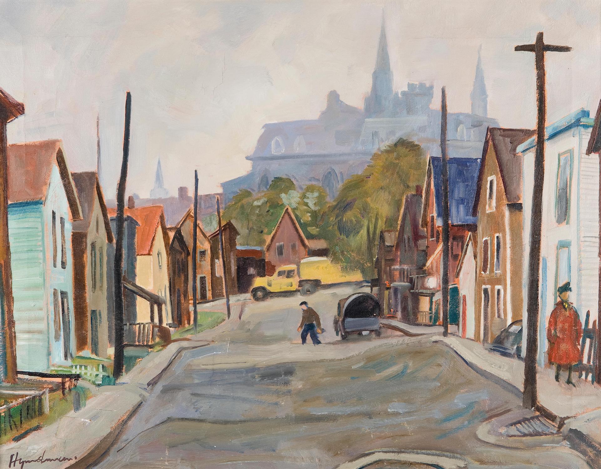 Robert Stewart Hyndman (1915-2009) - Looking North in Hull P.Q