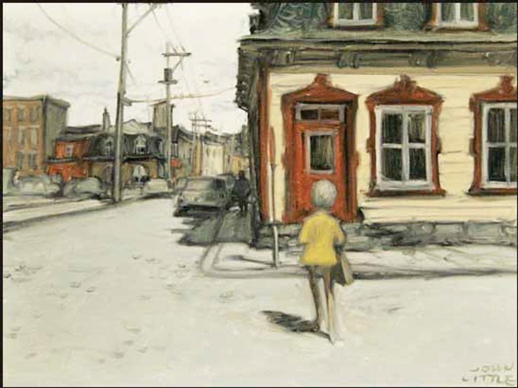 John Geoffrey Caruthers Little (1928-2024) - Le printemps, Québec, coin de Mazenod - Christophe Colomb