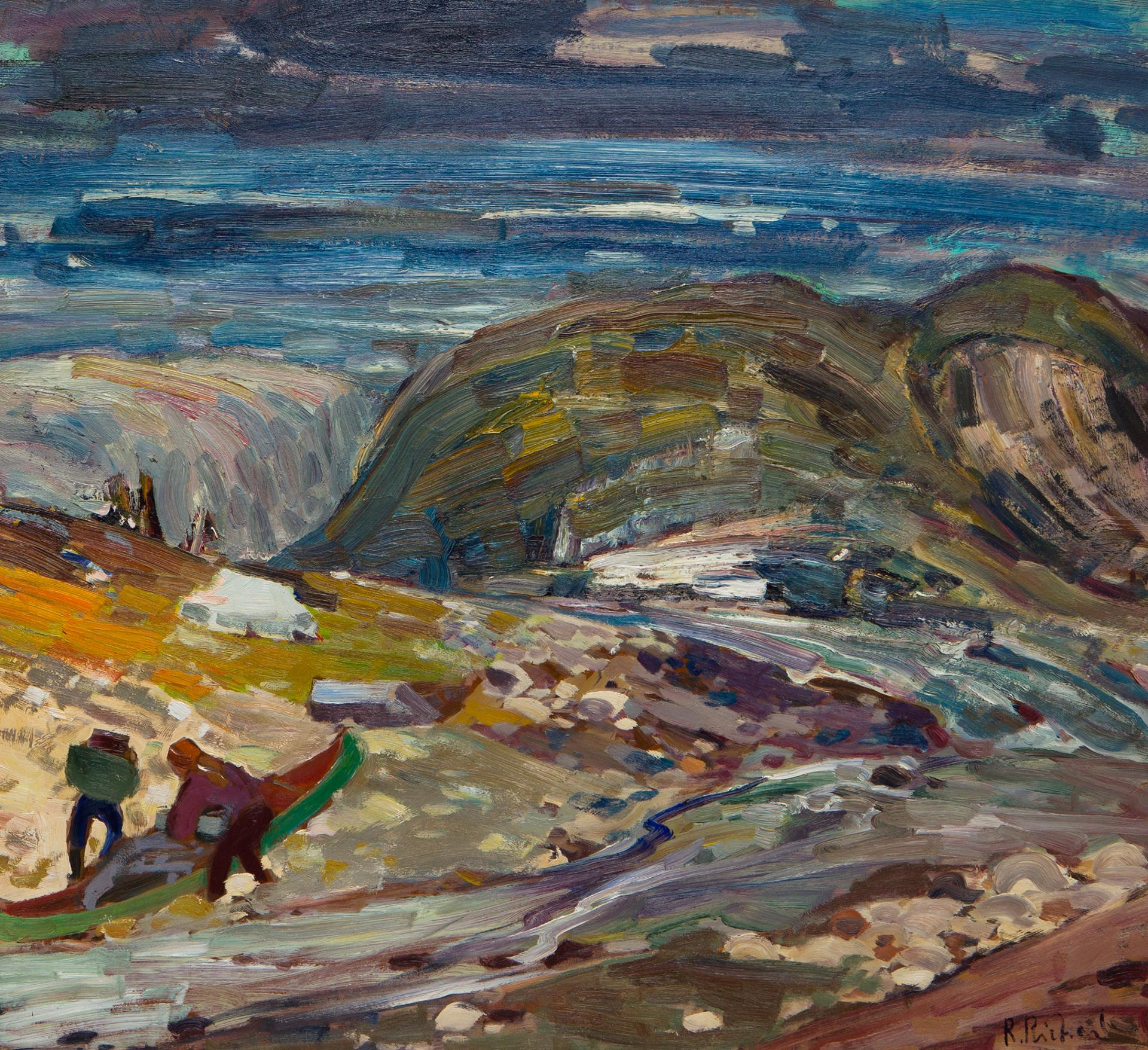 René Jean Richard (1895-1982) - Trappeurs, Rivière George, Ungava