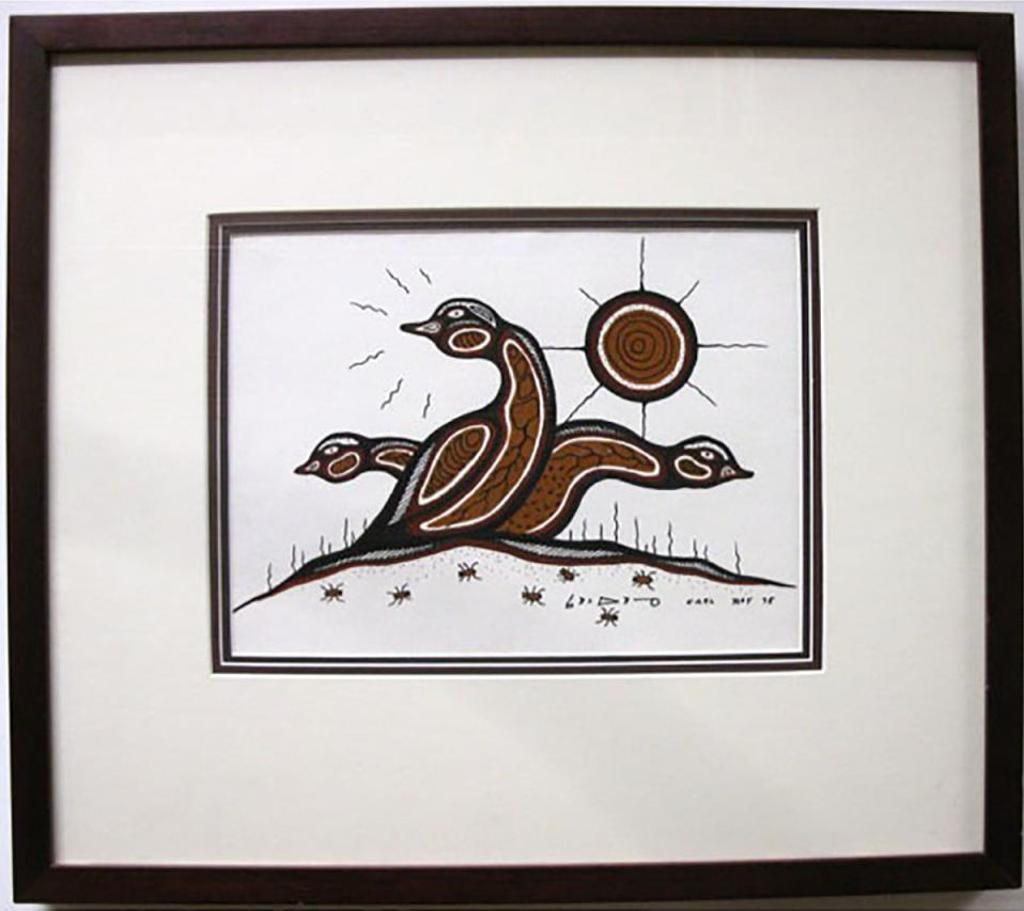 Carl Ray (1942-1978) - Untitled (Three Birds)