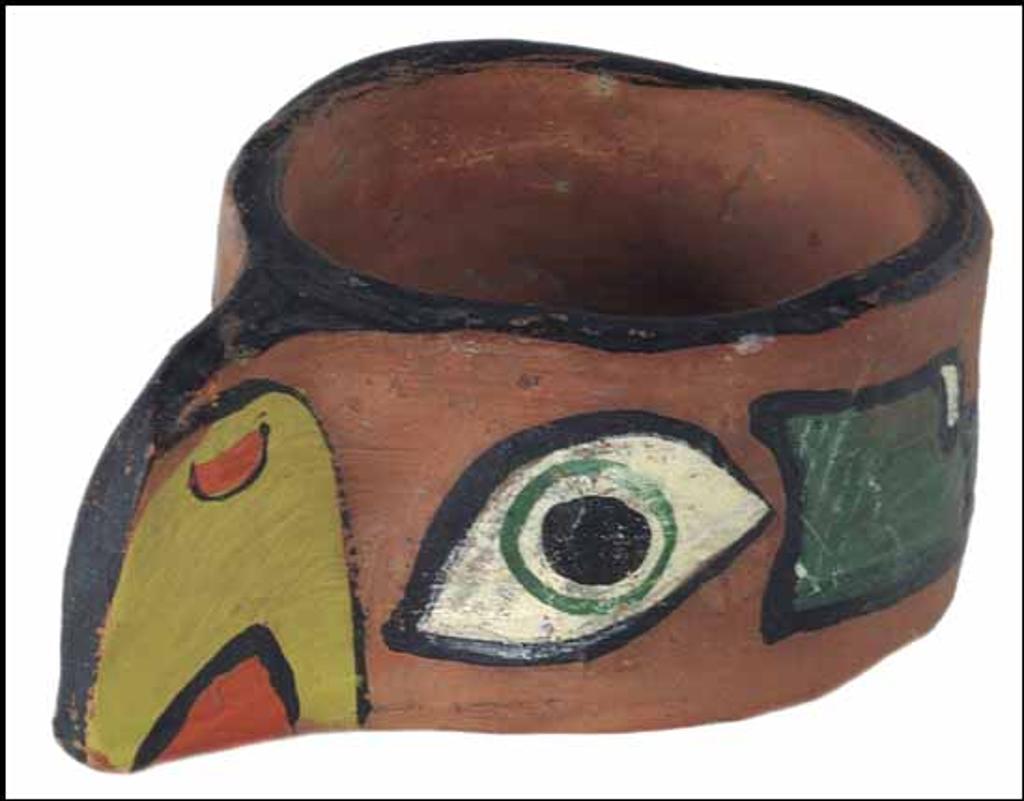 Emily Carr (1871-1945) - Klee Wyck Ceramic Bowl - Thunderbird Motif