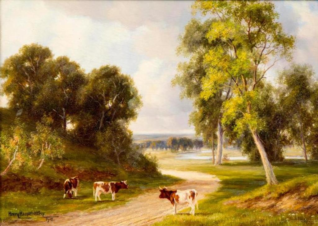 Henry Harold Vickers (1851-1918) - A Staffordshire Lane