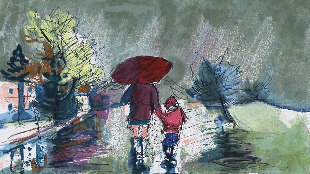 Henri Leopold Masson (1907-1996) - Sous La Pluie