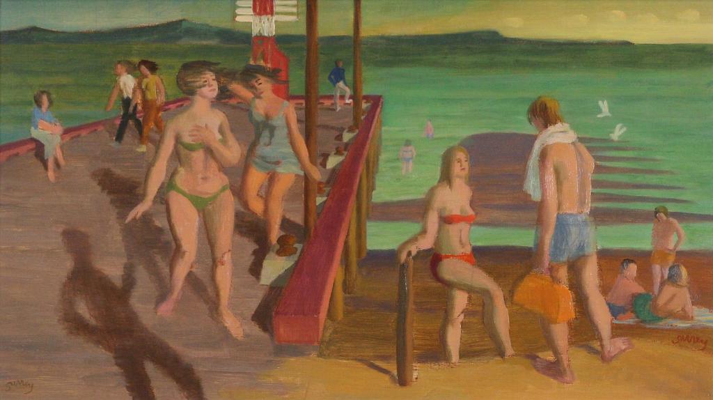 Philip Henry Howard Surrey (1910-1990) - Beach Scene