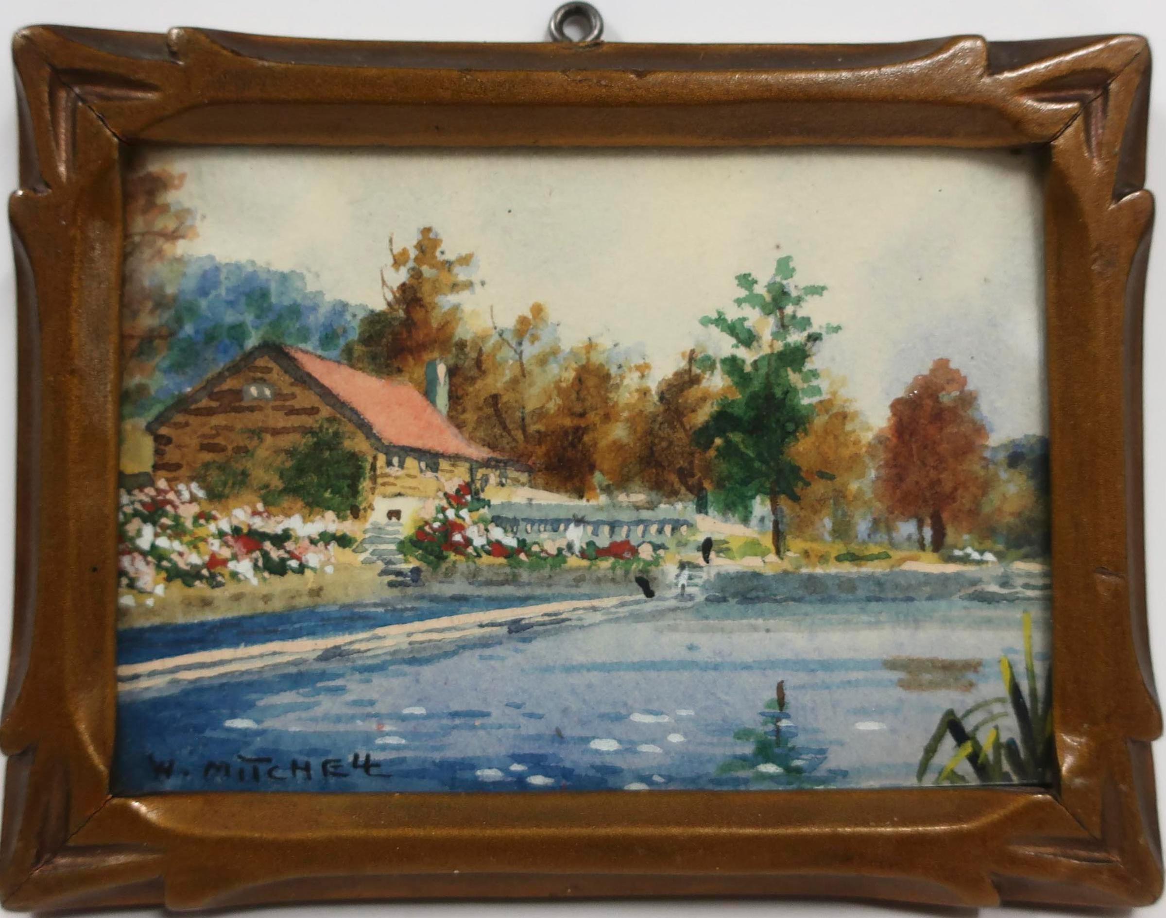 Willard Morse Mitchell (1879-1955) - The Beautiful Fish Hatchery Of The Seigniory Club Of Quebec, Canada