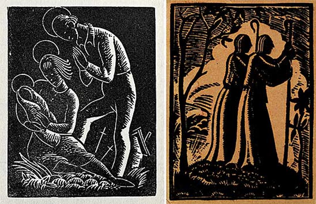 Henry George Glyde (1906-1998) - Two Christmas Cards