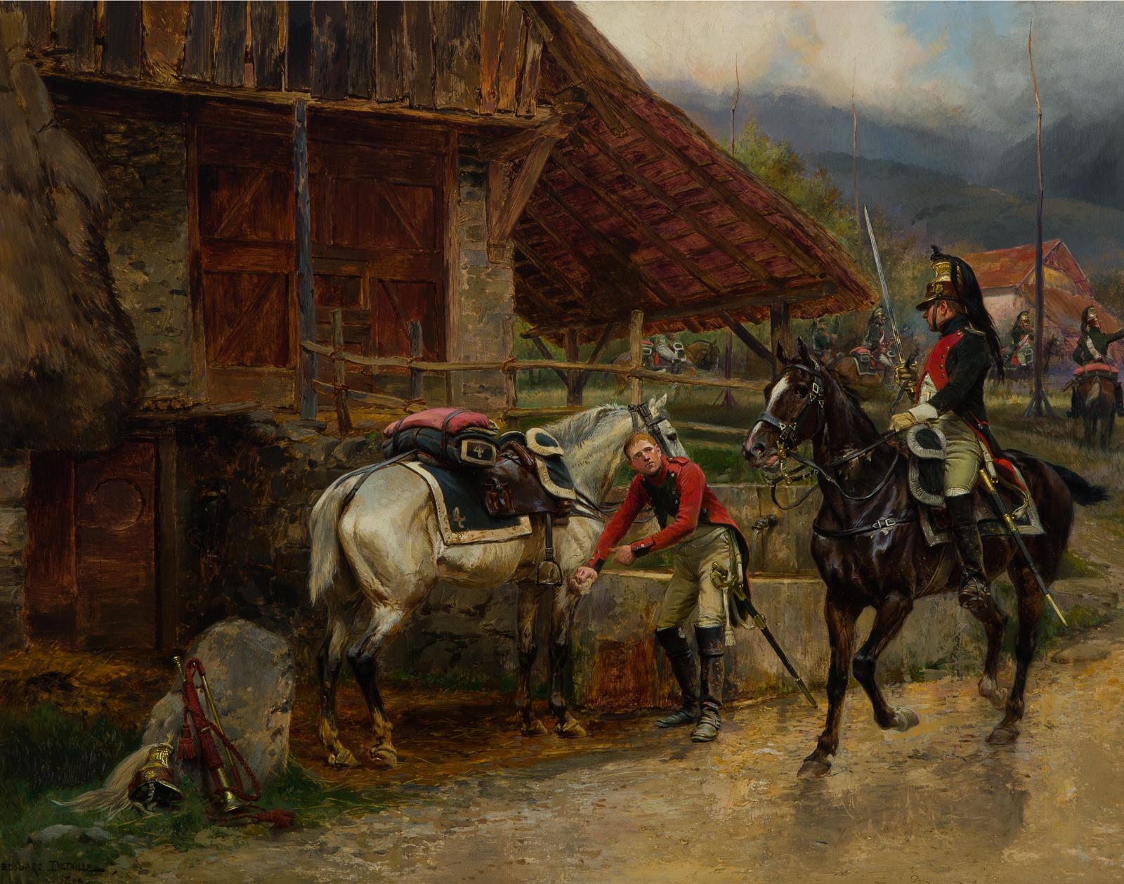 Edouard Jean Baptiste Detaille (1848-1912) - At The Manoeuvres, 1899