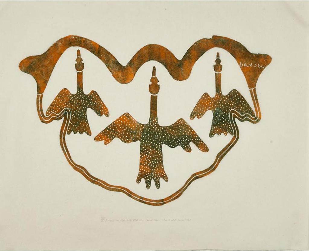 Kanayuk Tukalak (1937-2005) - Snow Geese Flying North In The Spring