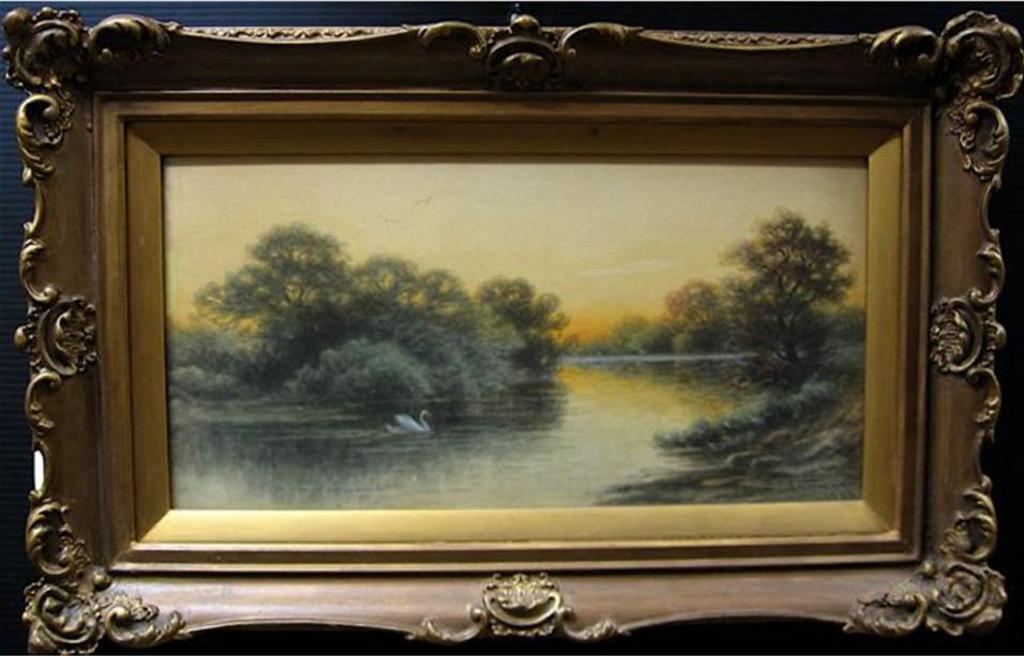 Frederick Arthur Verner (1836-1928) - The Lone Swan