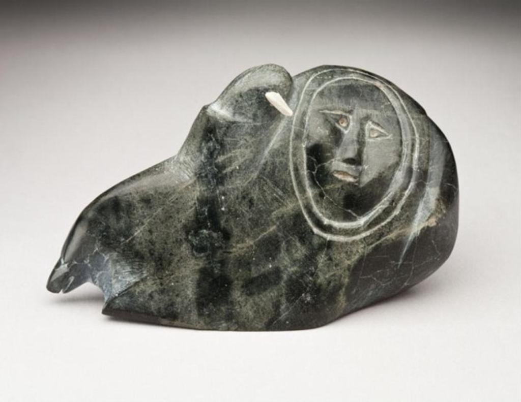 Simon Tulurialik (1906) - Hunter with bird and wolf spirits