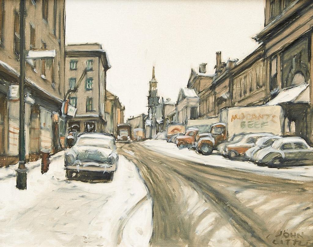 John Geoffrey Caruthers Little (1928-2024) - Rue St. Paul-Eglise Bonsecours Marché Bonsecours, D’Autrefois Montreal