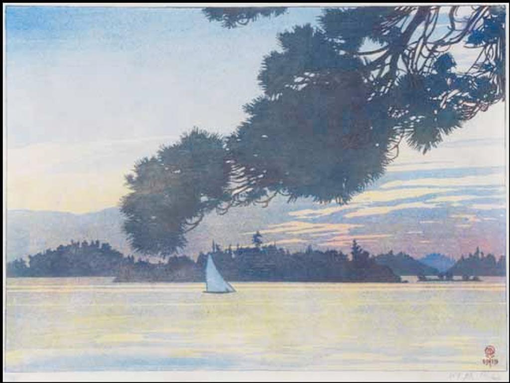 Walter Joseph (W.J.) Phillips (1884-1963) - Sunset, Lake of the Woods