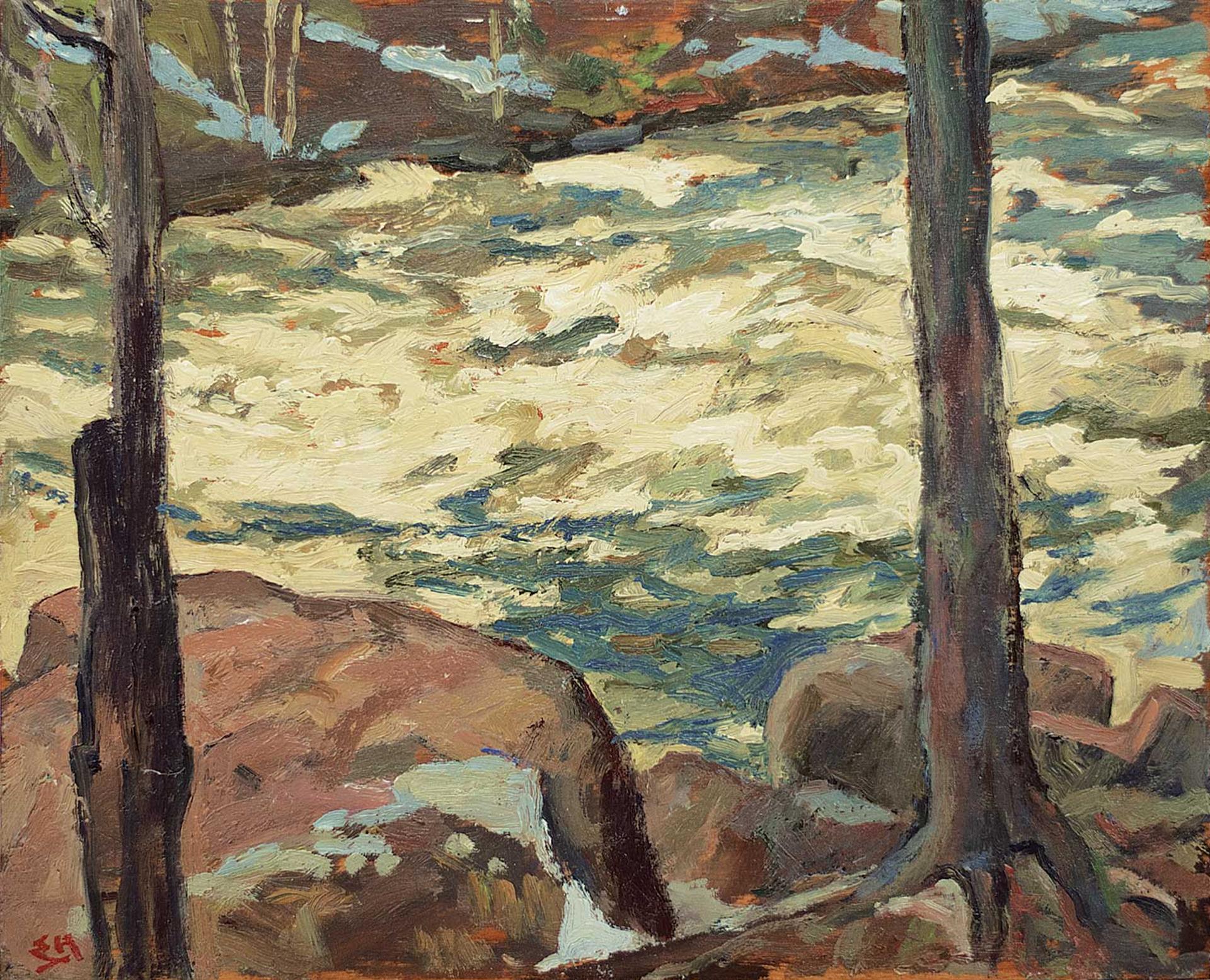 Edwin Headley Holgate (1892-1977) - Spring Spate