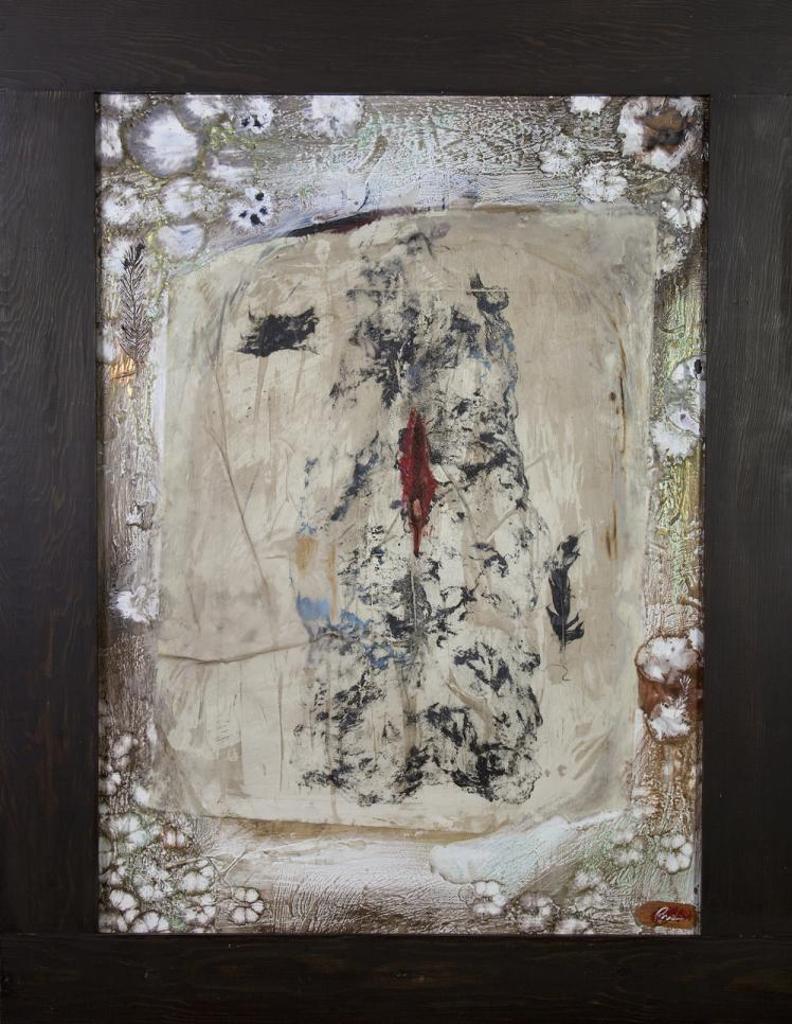 Brandi Hofer (1986) - Untitled - Abstract with Red Centre