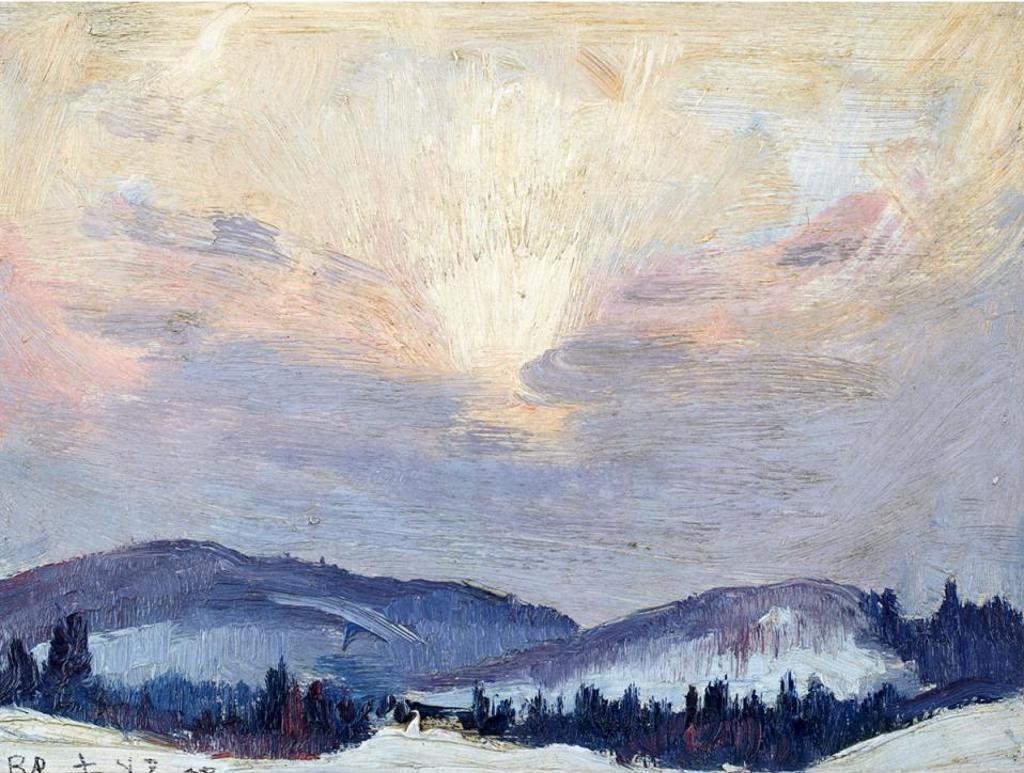 Robert Wakeham Pilot (1898-1967) - Winter Sky, Quebec
