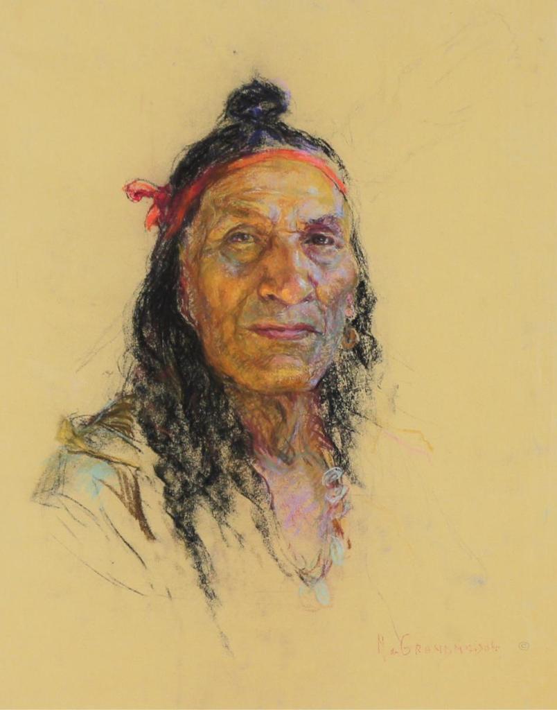 Nicholas (Nickola) de Grandmaison (1892-1978) - Brave With Red Headband