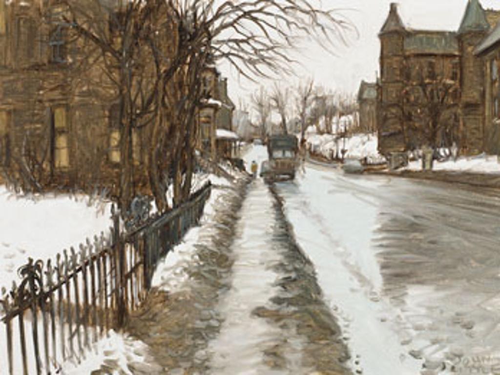 John Geoffrey Caruthers Little (1928-2024) - Pine Avenue at University, the Arrival of Spring, March 1976