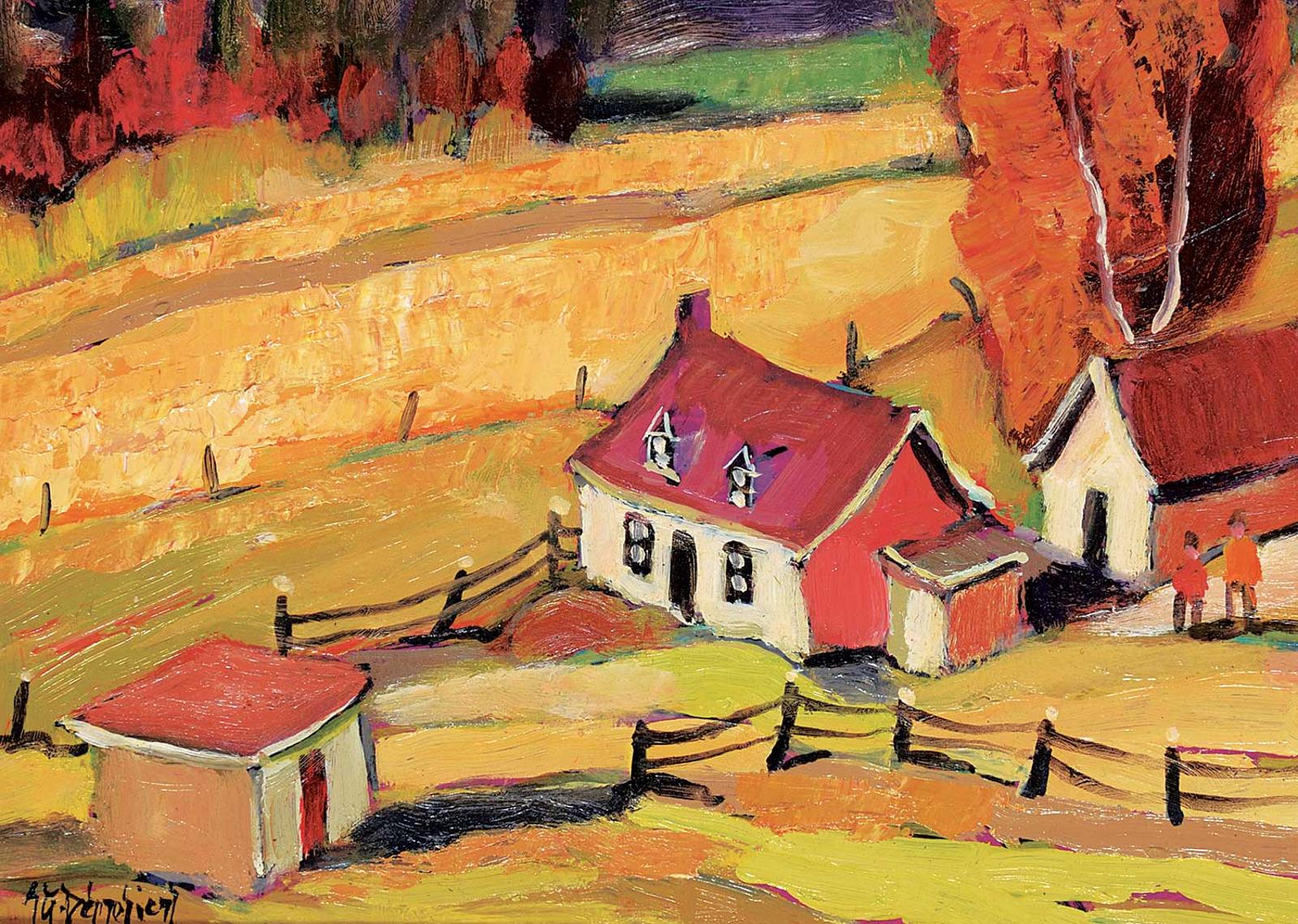 Jean-Guy Desrosiers (1934) - A la Sortie de Baie St. Paul, Charlevoix
