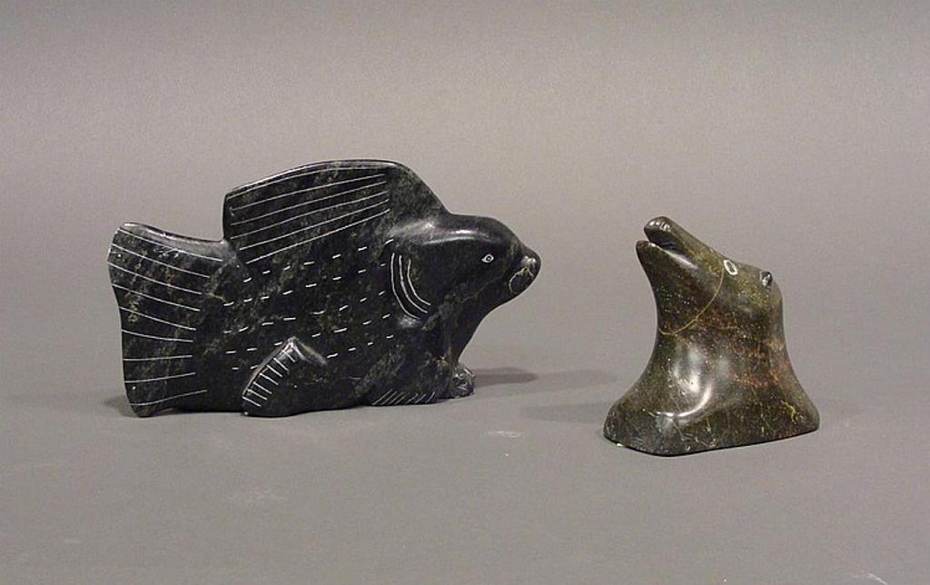 Joshua Sala (1936) - Whale River a black soapstone