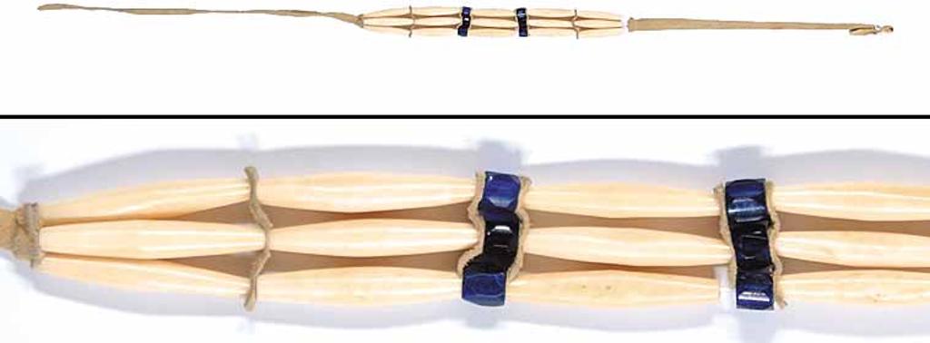 First Nations Basket School - Untitled - Bone and Russian Trade Beads Choker
