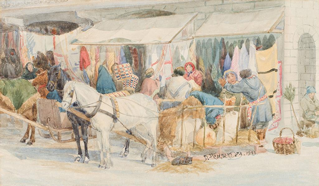 Daniel Hernandez (1856-1932) - Bonsecours Market, Montreal