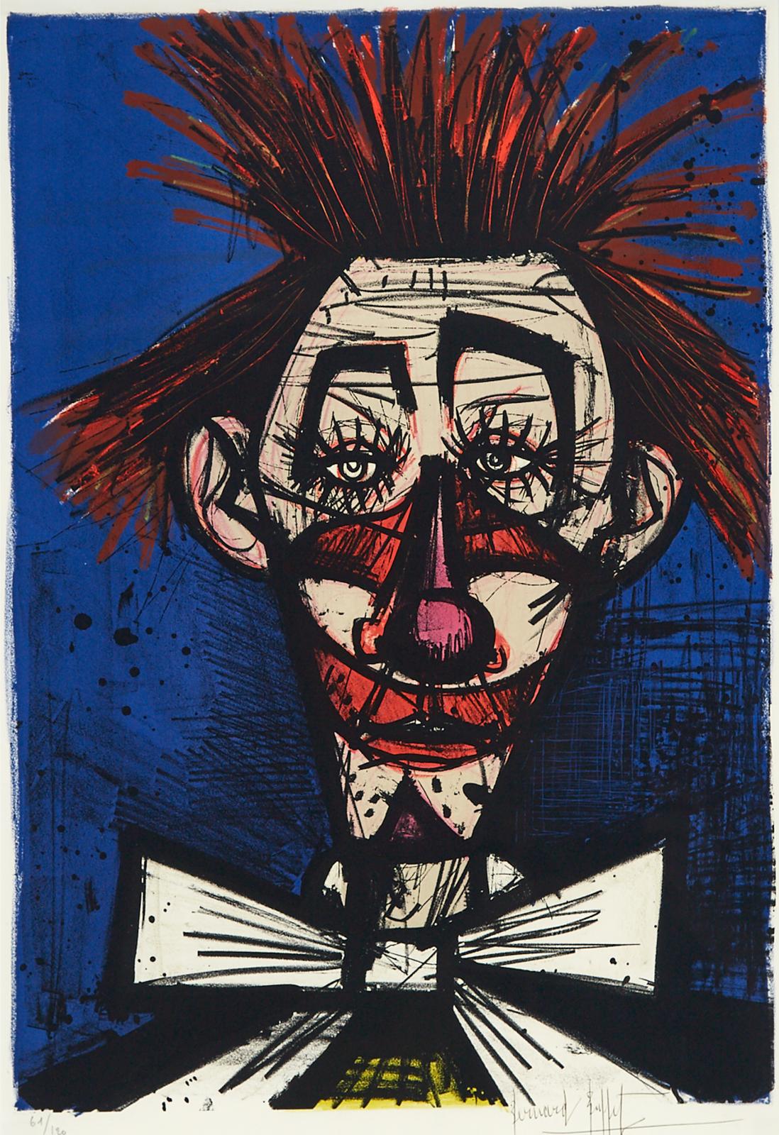 Bernard Buffet (1928-1999) - Pipo (From Mon Cirque), 1968 [sorlier, 149]