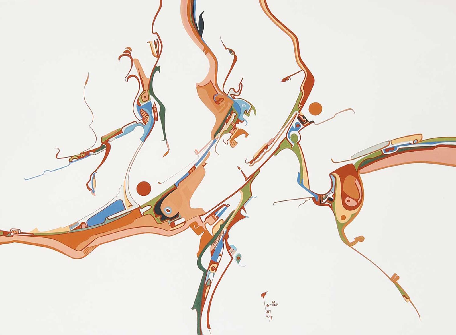 Alex Simeon Janvier (1935-2024) - Sand Strata in Fountain